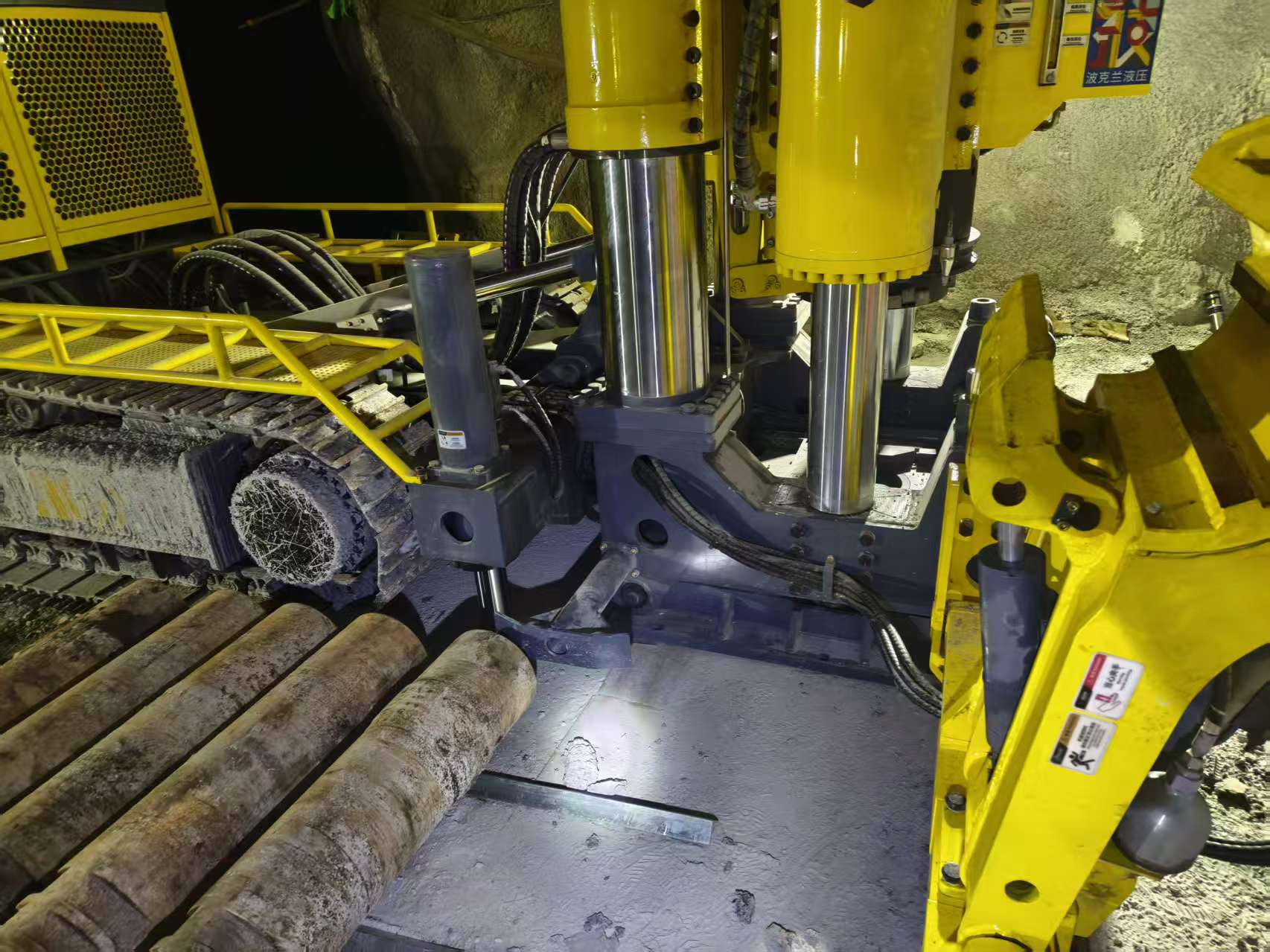 raise boring machine onsite